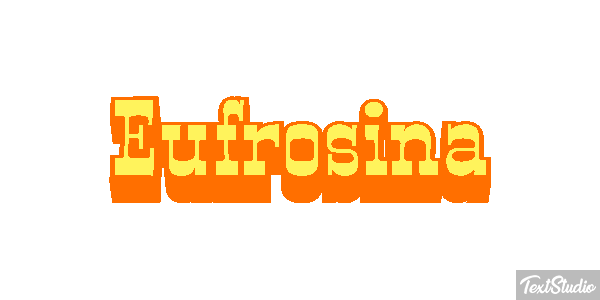 Eufrosina Text effect