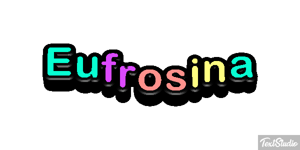 Eufrosina Text effect
