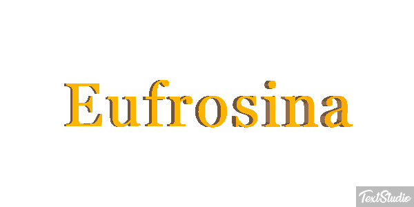 Eufrosina Text effect