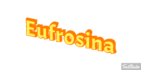 Eufrosina Text effect
