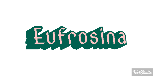 Eufrosina Text effect