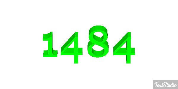 1484 Metin efekti