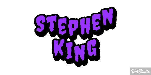Stephen King Text effect