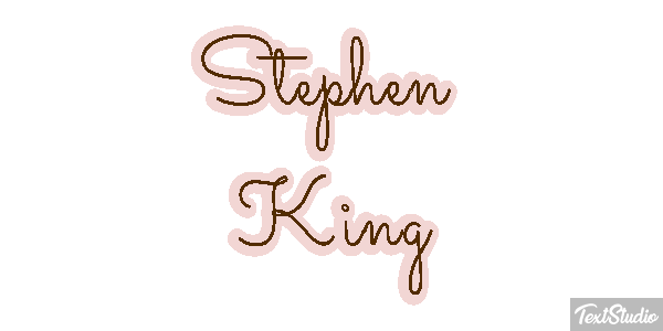 Stephen King Text effect