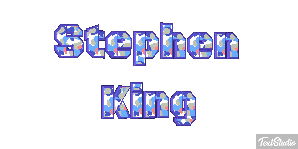Stephen King Text effect
