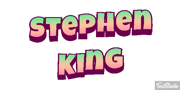Stephen King Text effect