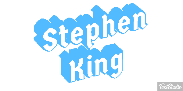 Stephen King Text effect