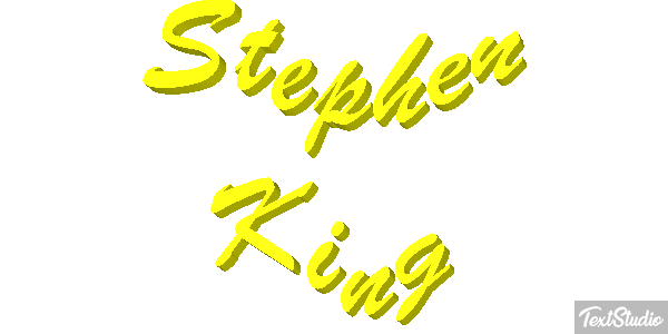 Stephen King Text effect