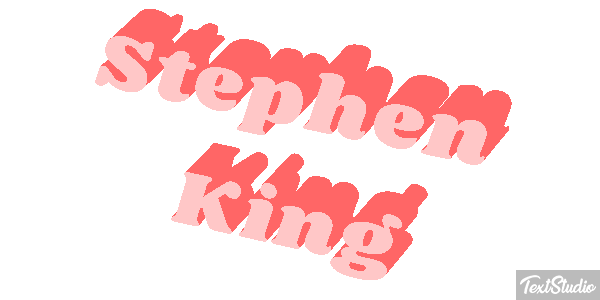 Stephen King Text effect