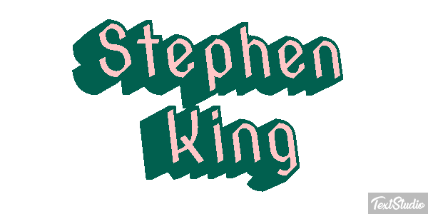 Stephen King Text effect