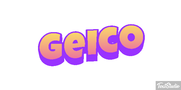 Geico Text effect