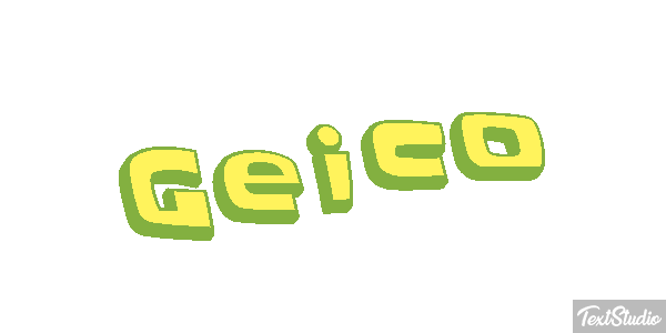 Geico Text effect