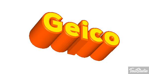 Geico Text effect