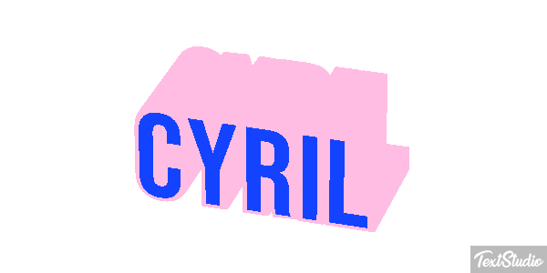 Cyril Efecto de texto