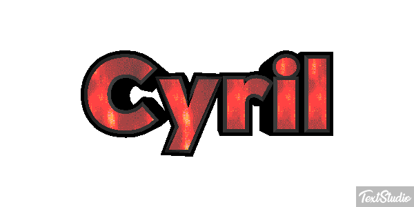 Cyril Efecto de texto