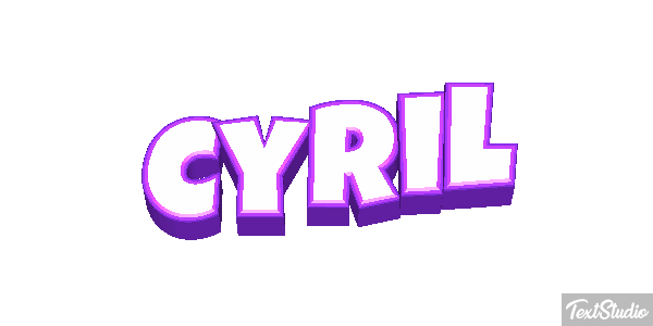 Cyril Efecto de texto