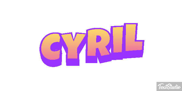 Cyril Efecto de texto