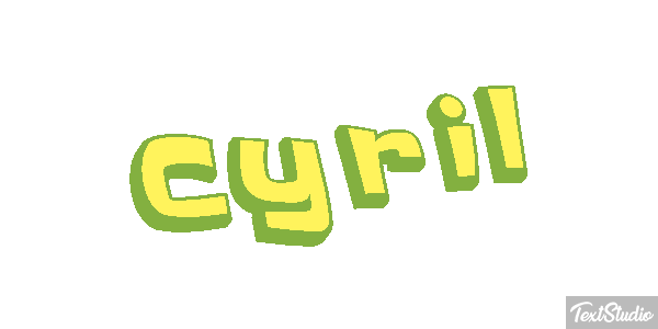 Cyril Efecto de texto
