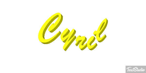Cyril Efecto de texto