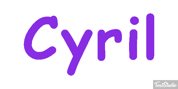 Cyril Efecto de texto