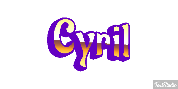 Cyril Efecto de texto