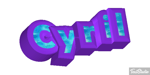 Cyril Efecto de texto