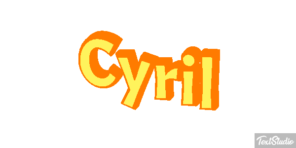 Cyril Efecto de texto