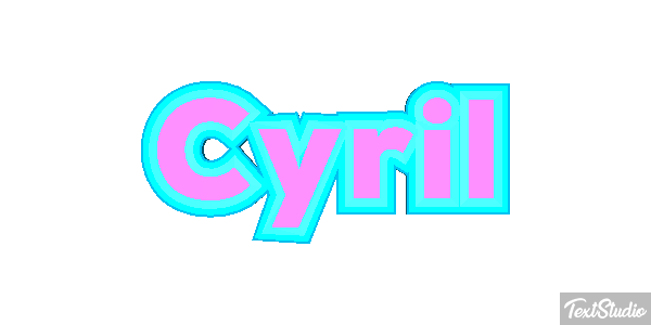Cyril Efecto de texto