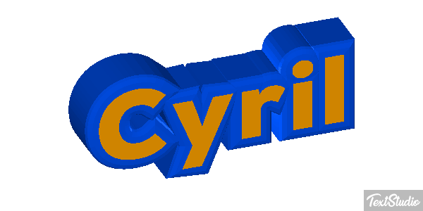 Cyril Efecto de texto