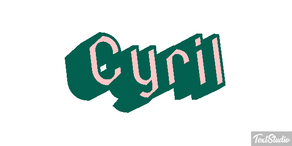 Cyril Efecto de texto