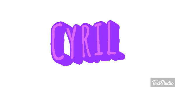 Cyril Efecto de texto