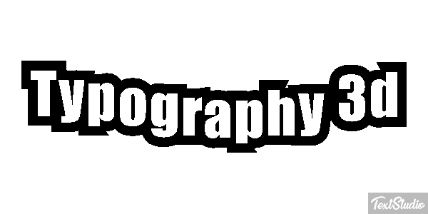 Typography 3d Metin efekti