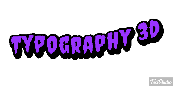 Typography 3d Metin efekti