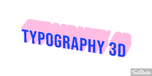 Typography 3d Metin efekti