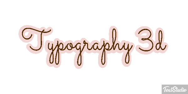 Typography 3d Metin efekti