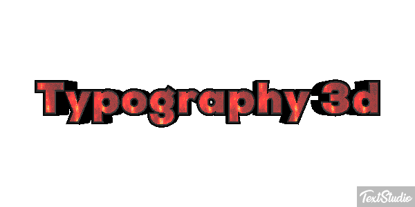 Typography 3d Metin efekti