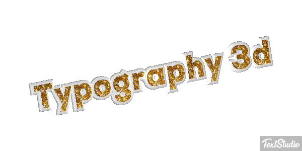 Typography 3d Metin efekti