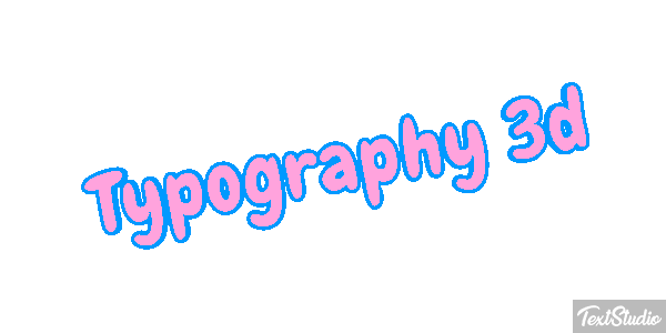 Typography 3d Metin efekti