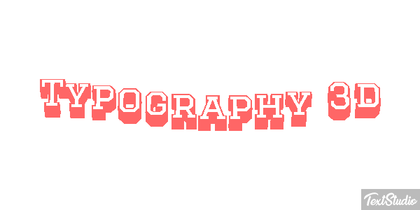 Typography 3d Metin efekti