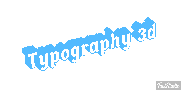 Typography 3d Metin efekti