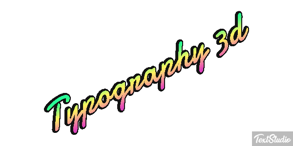 Typography 3d Metin efekti