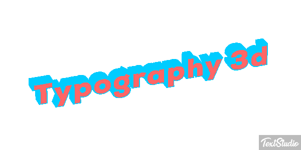 Typography 3d Metin efekti