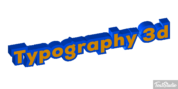 Typography 3d Metin efekti