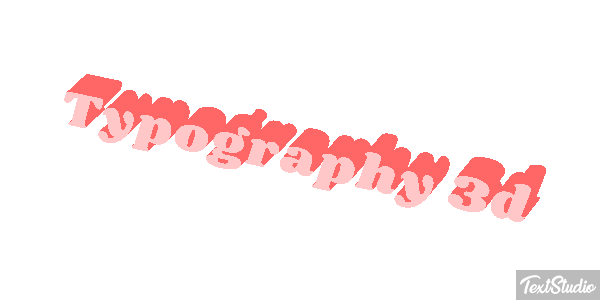 Typography 3d Metin efekti