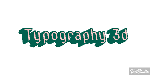 Typography 3d Metin efekti