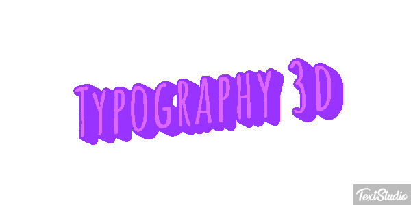 Typography 3d Metin efekti