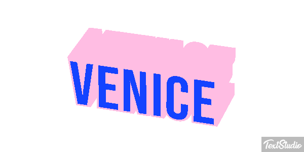 Venice Efeito do texto