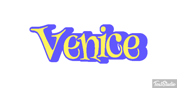 Venice Efeito do texto