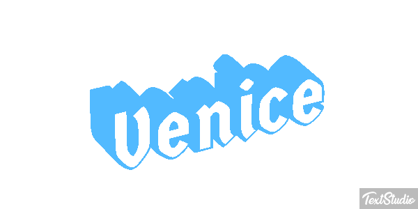 Venice Efeito do texto