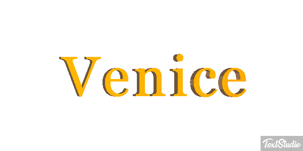 Venice Efeito do texto